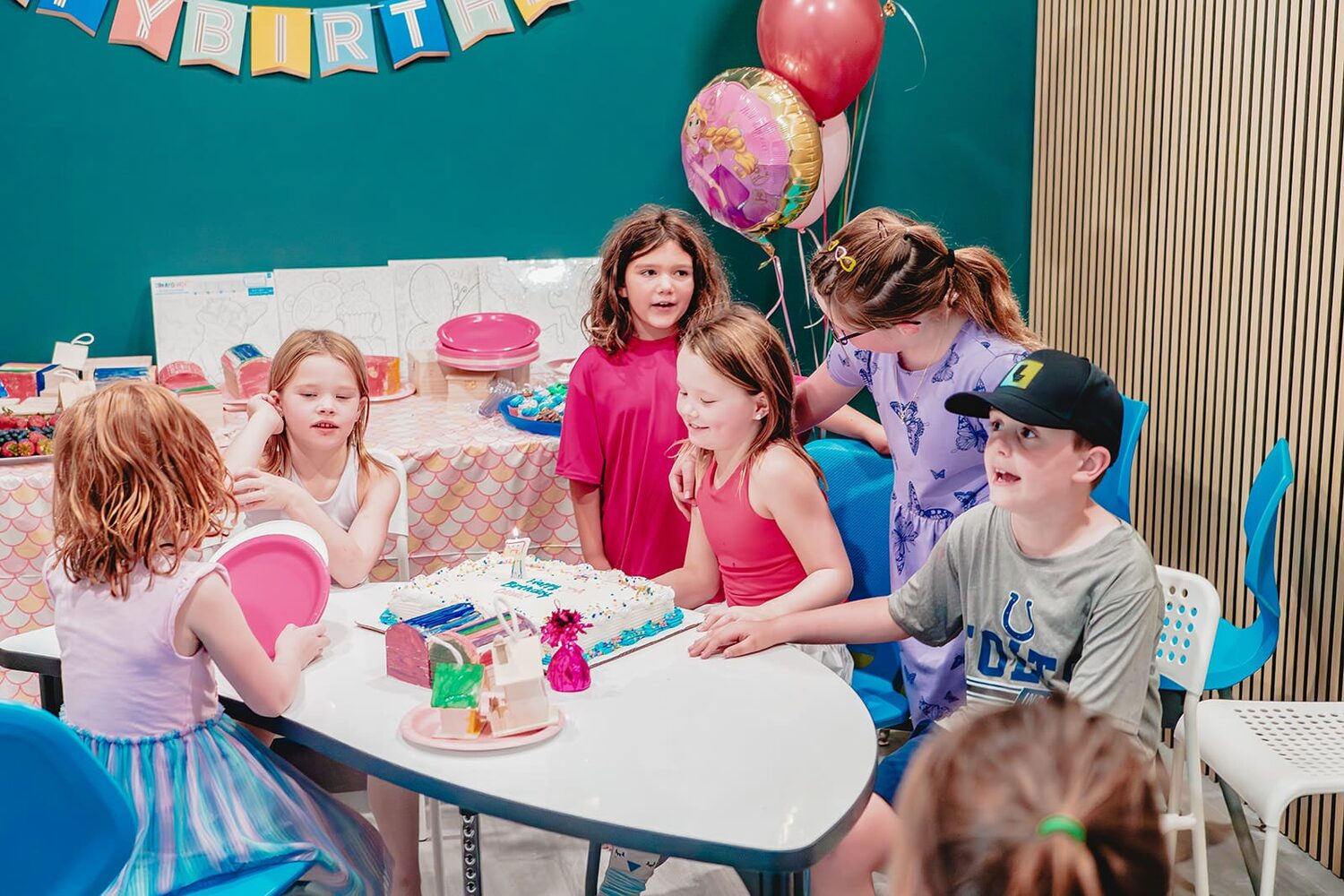 Sensory-friendly birthday party with balloons at Prana Play