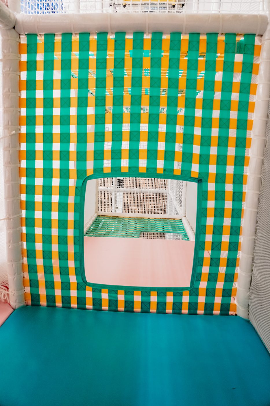 Children in the pretend-play barn at Prana Play