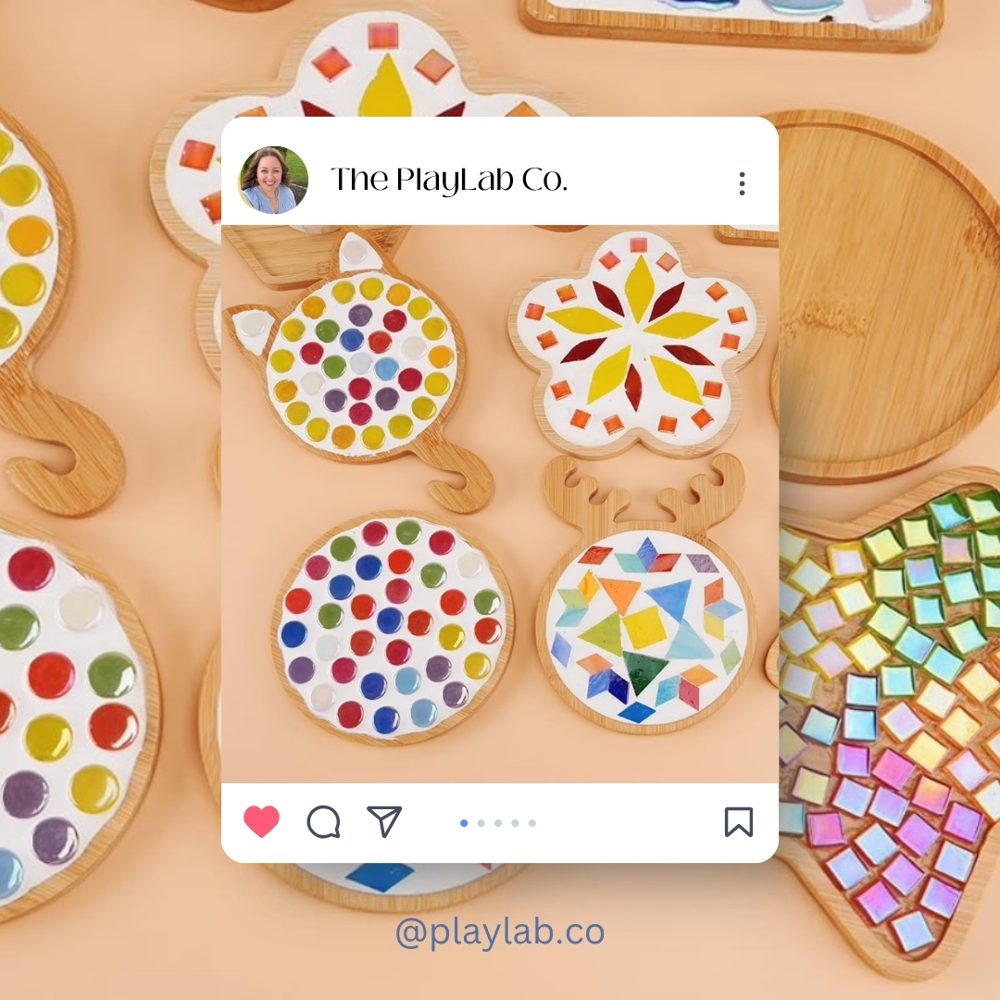 A Mosaics craft pop-up at Prana Play